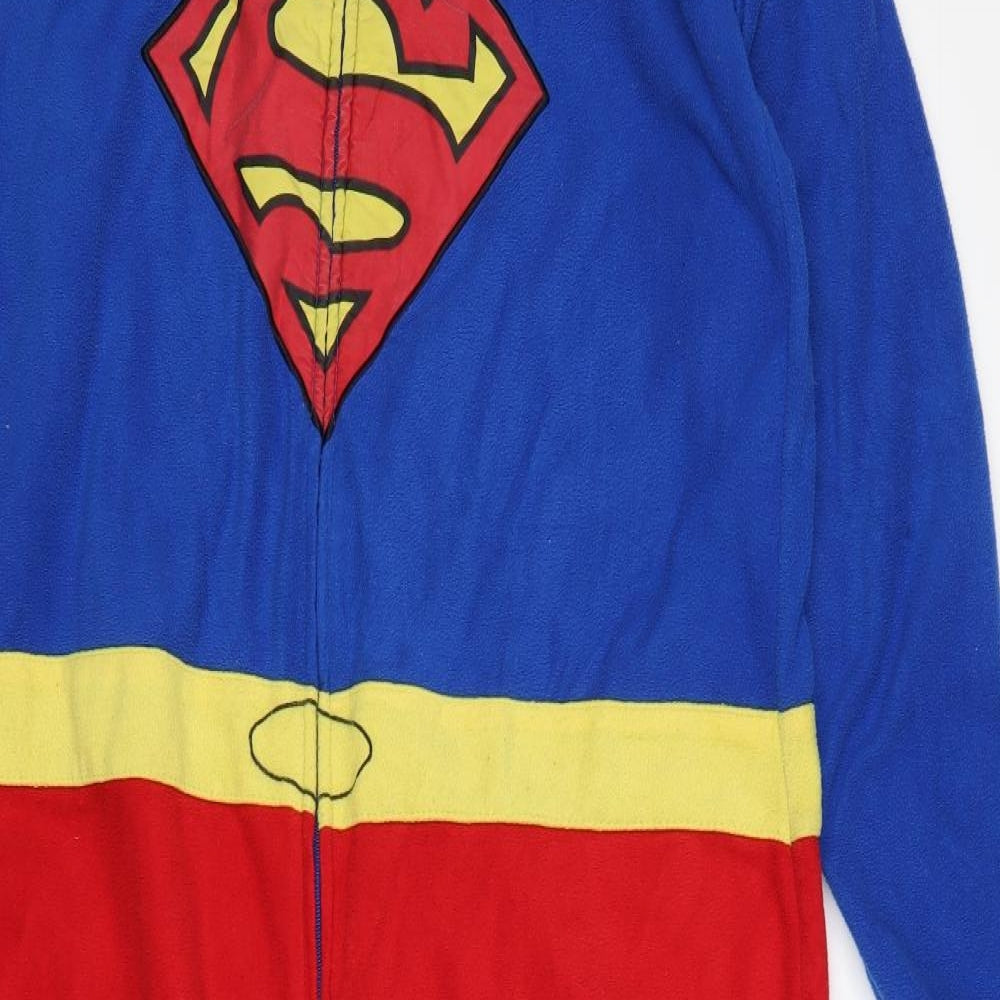 Superman Mens Multicoloured  Polyester  One Piece Size L   - Superman
