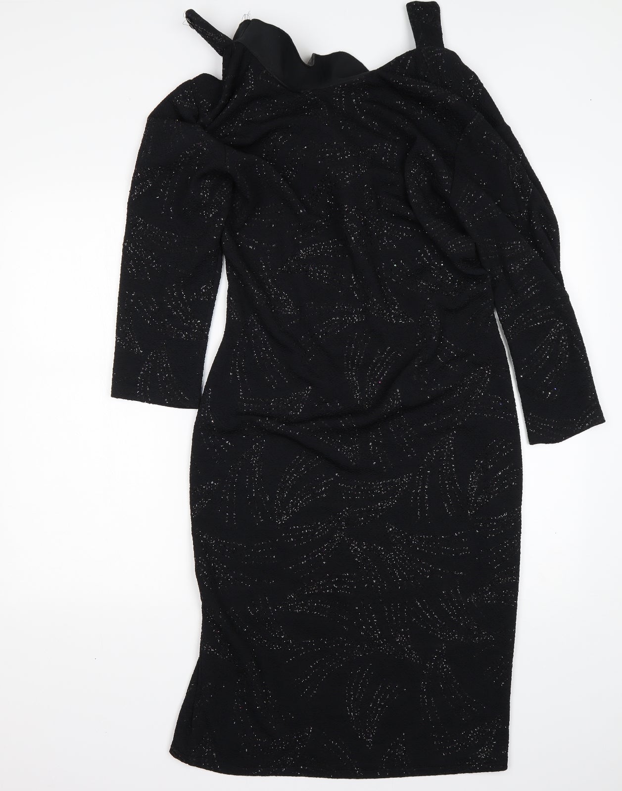 OPUS Womens Black  Polyester Ball Gown  Size 14  Round Neck