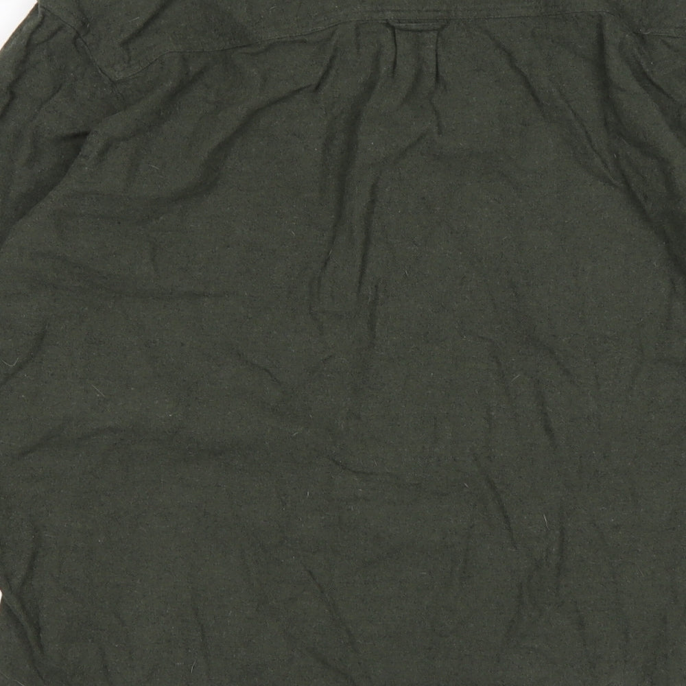 Primark Mens Green  Cotton  Button-Up Size M Collared
