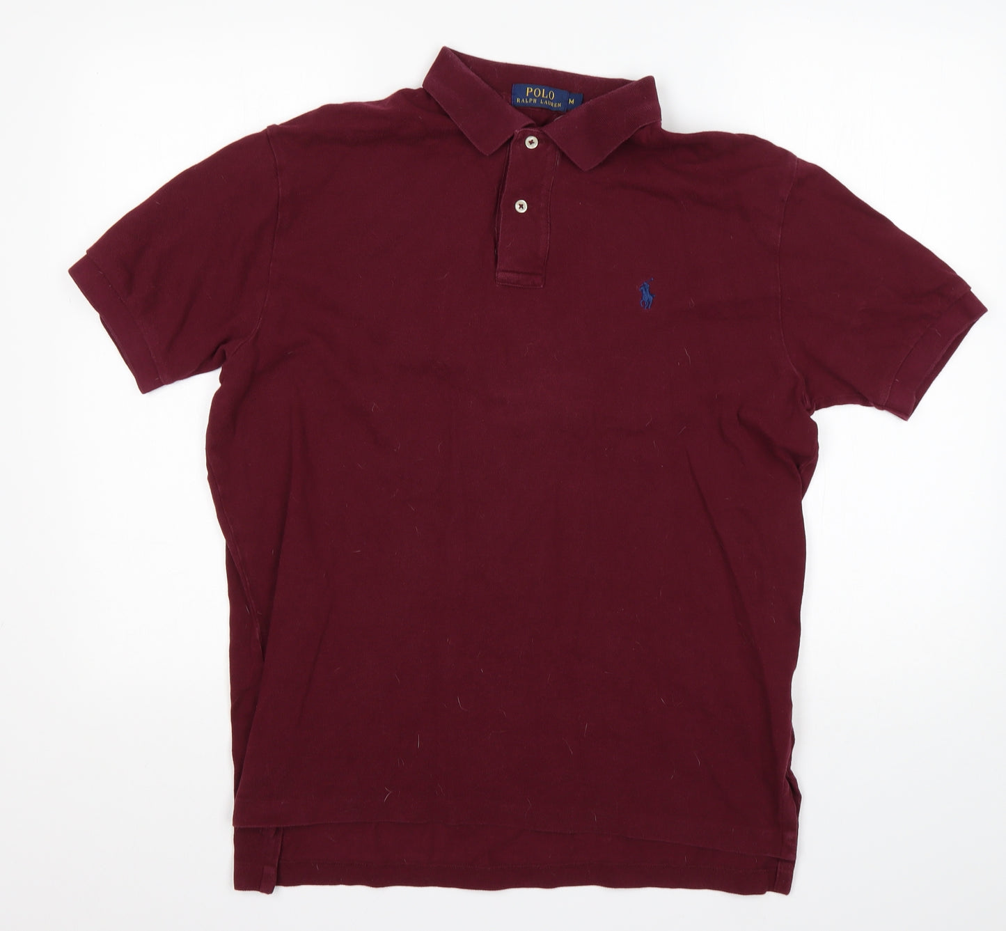 Polo Ralph Lauren Mens Red  Cotton  Polo Size M Collared