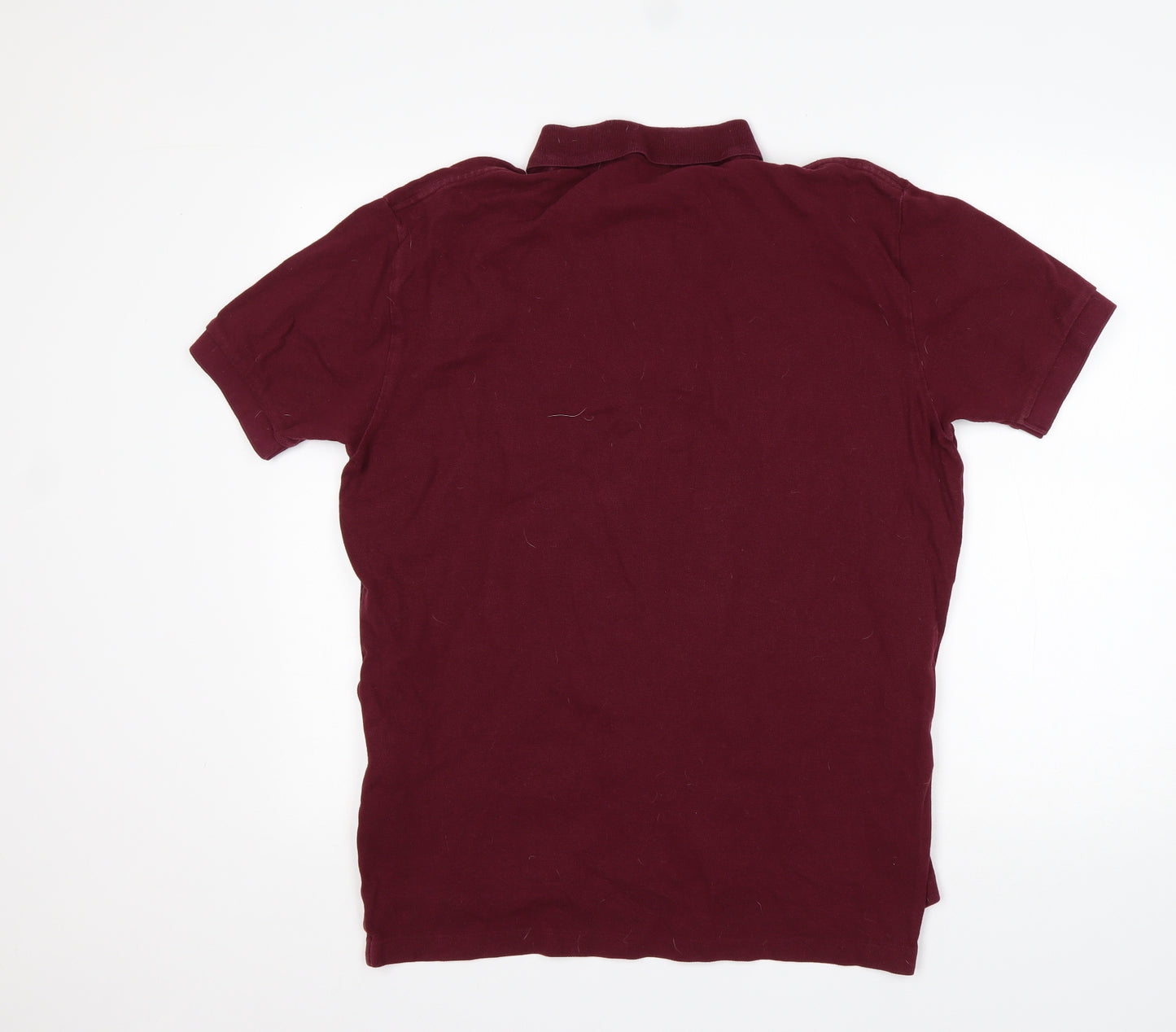 Polo Ralph Lauren Mens Red  Cotton  Polo Size M Collared