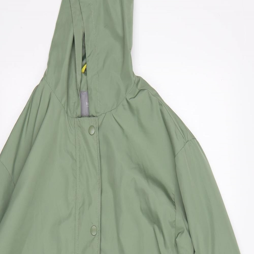 b.young Womens Green   Rain Coat Coat Size 10