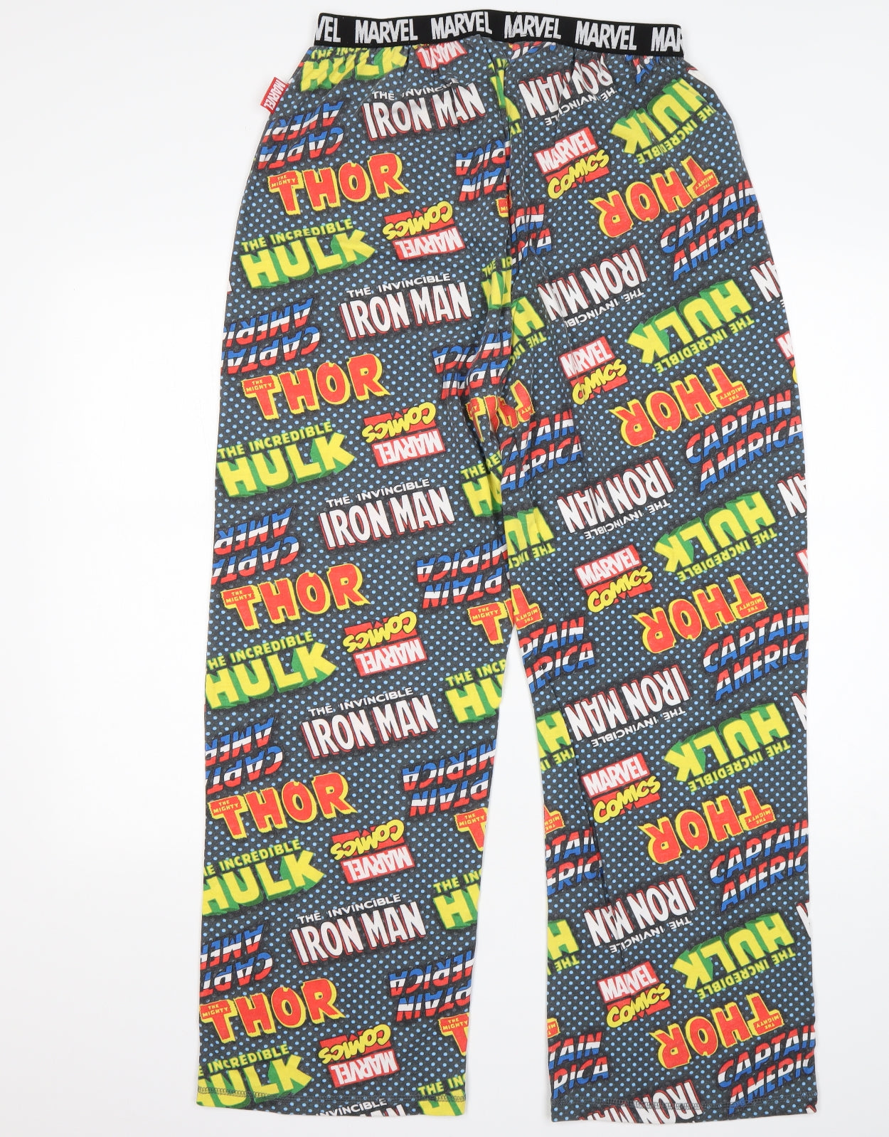 Marvel Mens Multicoloured Polka Dot   Pyjama Pants Size L   - Marvel