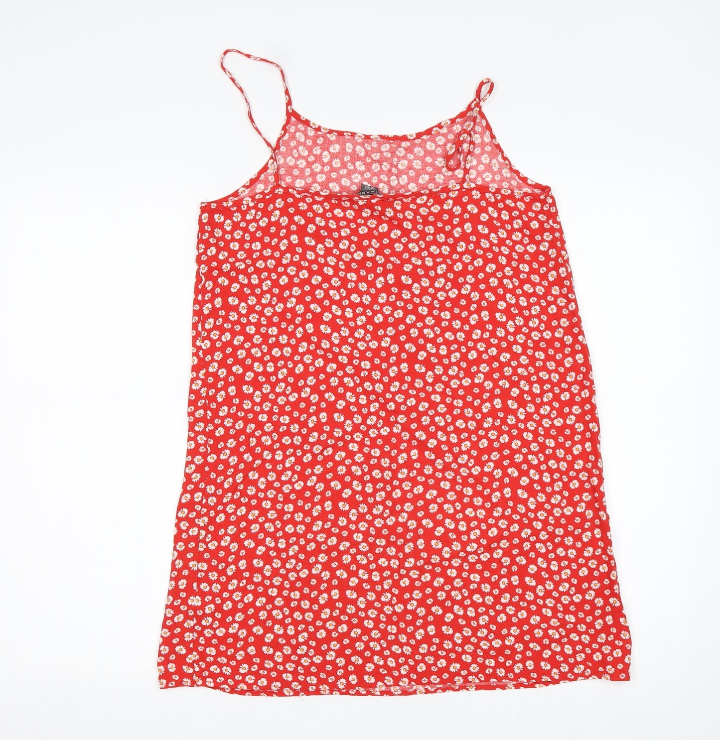 Primark Girls Multicoloured Floral Viscose Tank Dress  Size 11-12 Years  Square Neck