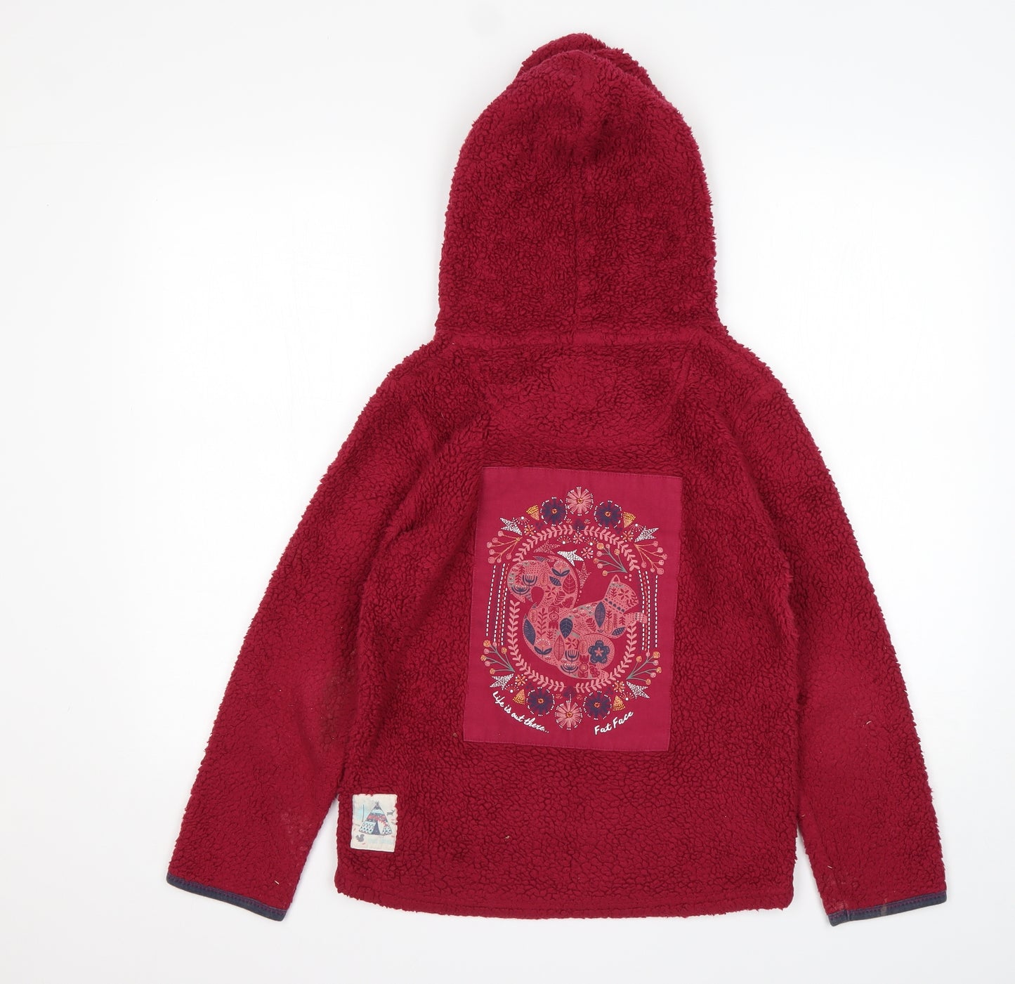 Fat Face Girls Purple  Polyester Pullover Hoodie Size 10-11 Years