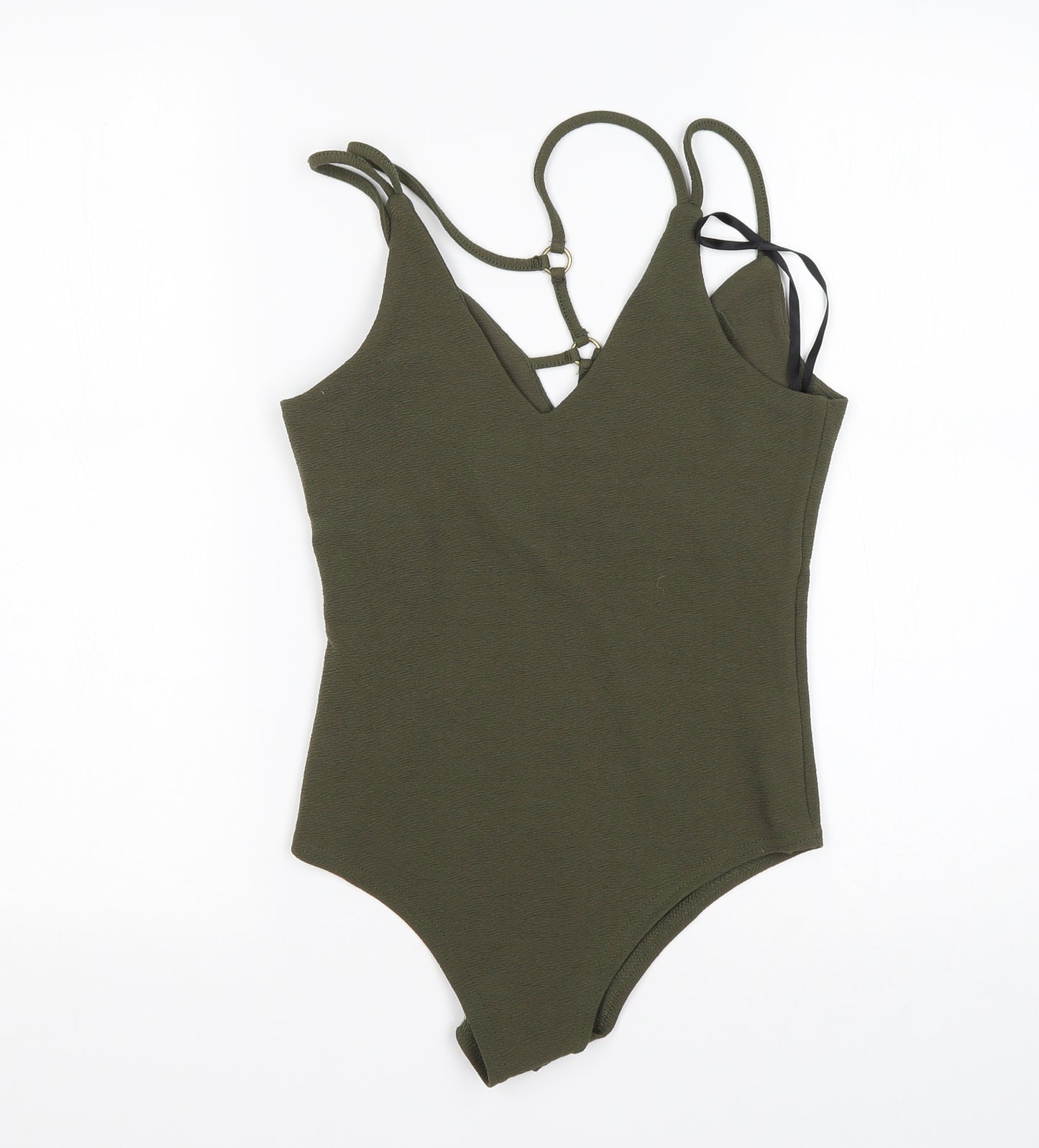 Primark Womens Green  Polyester Bodysuit One-Piece Size 10