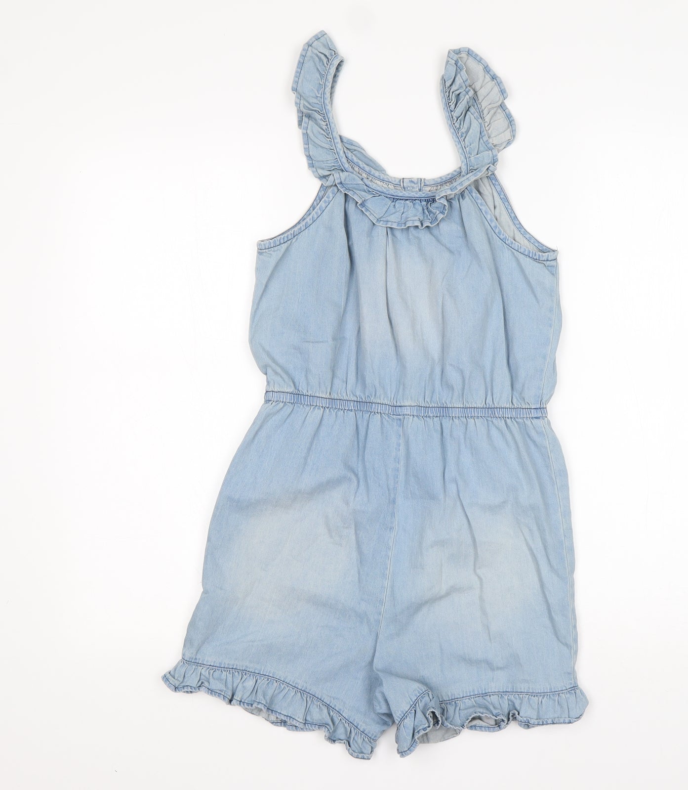 NEXT Girls Blue  Cotton Playsuit One-Piece Size 12 Years