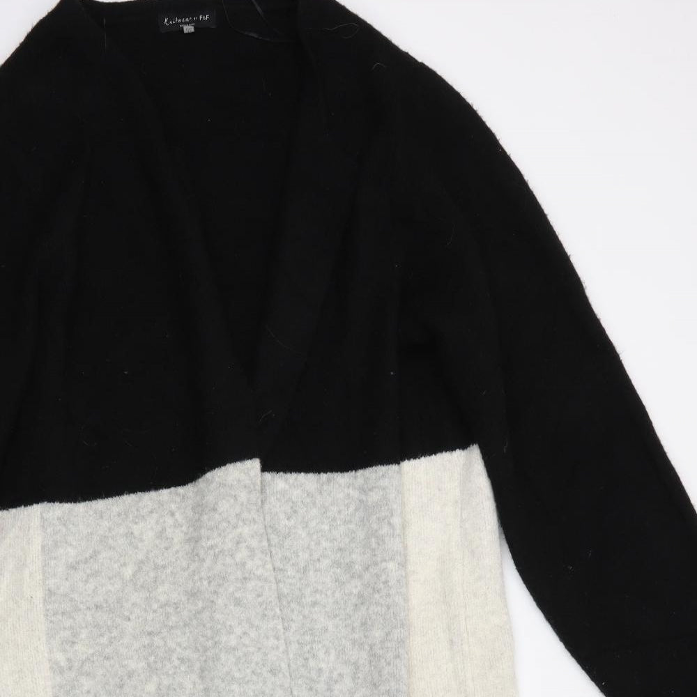 F&F Womens Grey V-Neck  Acrylic Cardigan Jumper Size 20