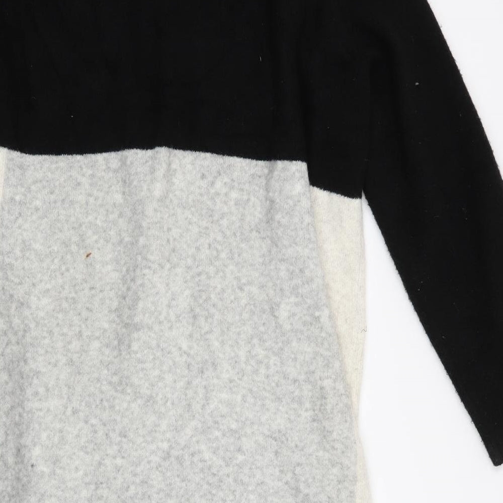 F&F Womens Grey V-Neck  Acrylic Cardigan Jumper Size 20