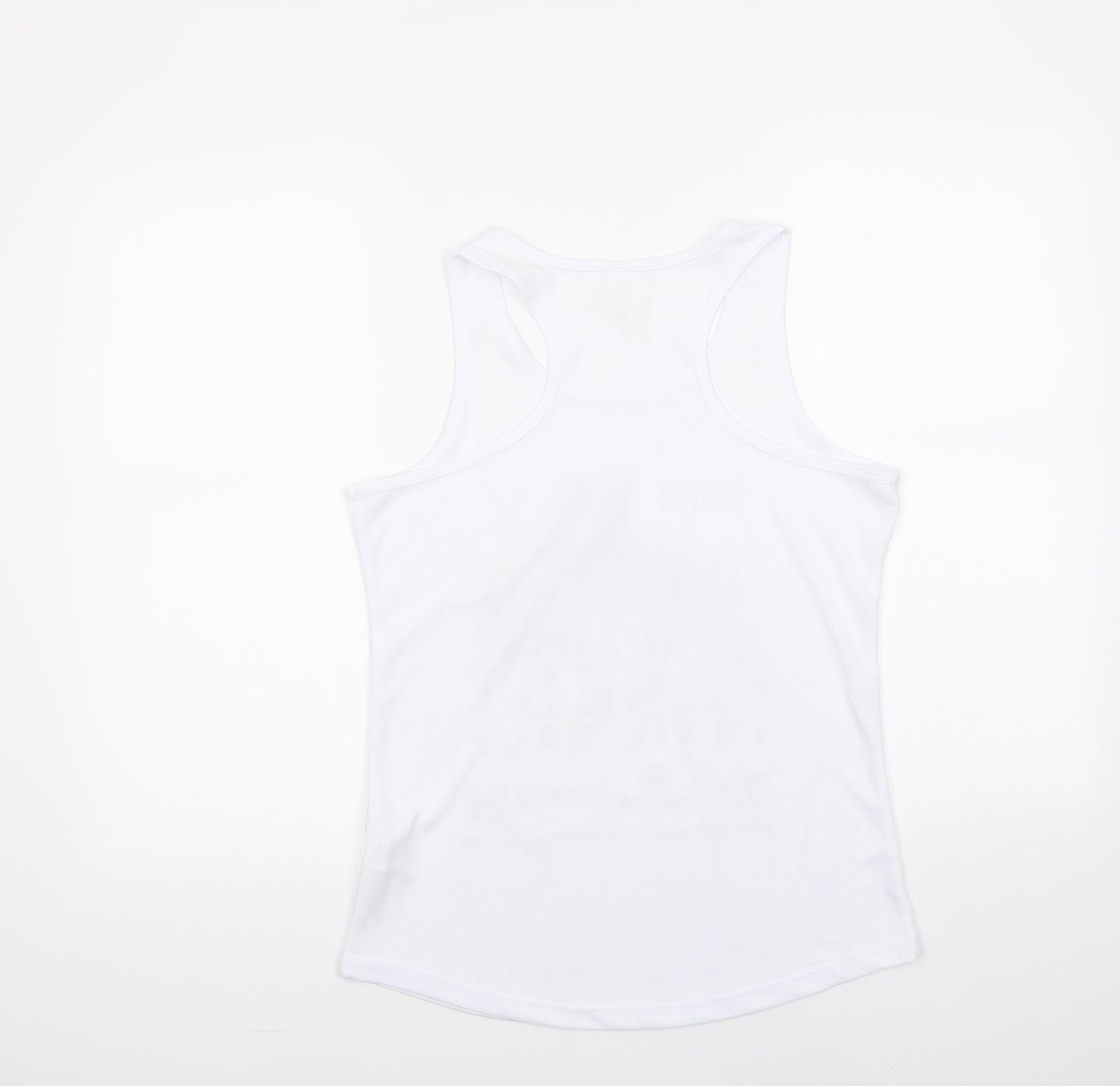 Awdis Womens White  Polyester Basic Tank Size M Scoop Neck