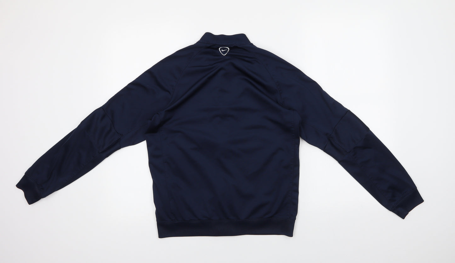 Nike Boys Blue  Polyester Full Zip Sweatshirt Size 12-13 Years  Zip