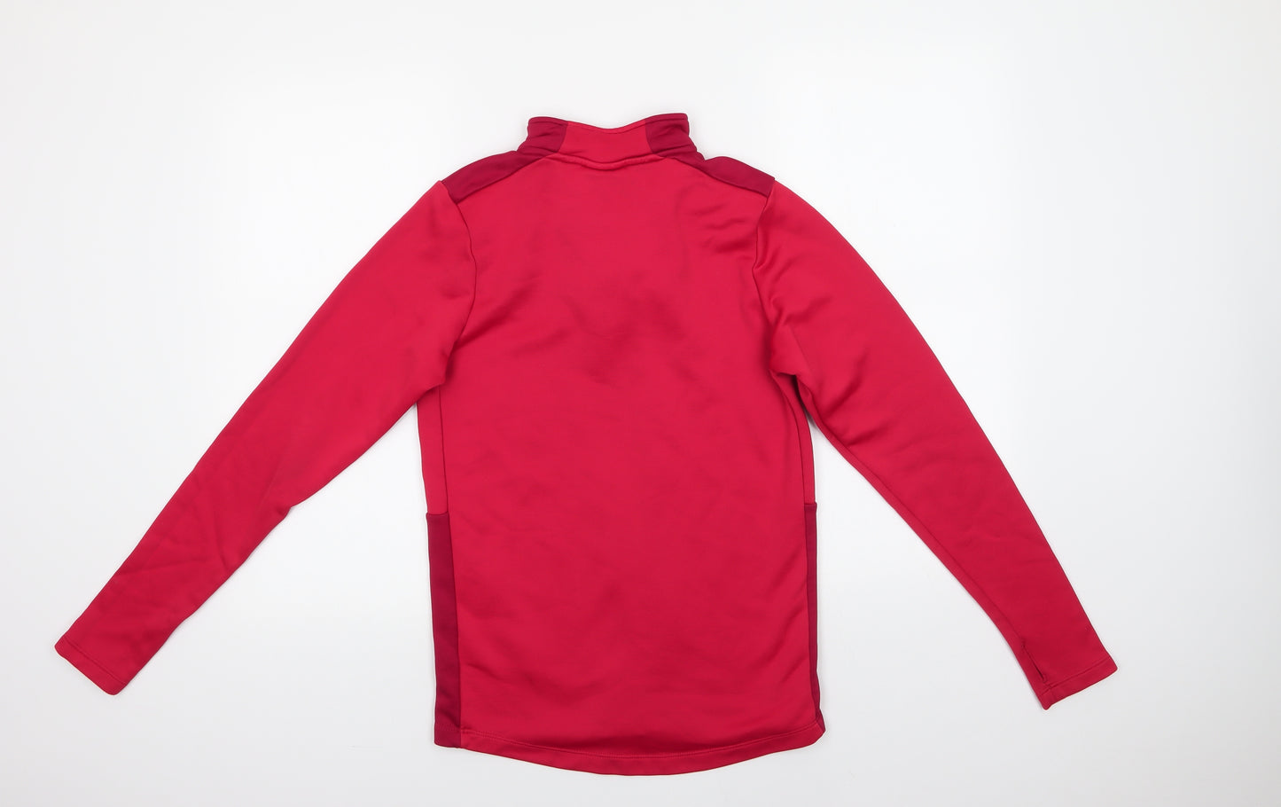 Umbro Boys Red  Polyester Henley Sweatshirt Size 14 Years   - Holywell