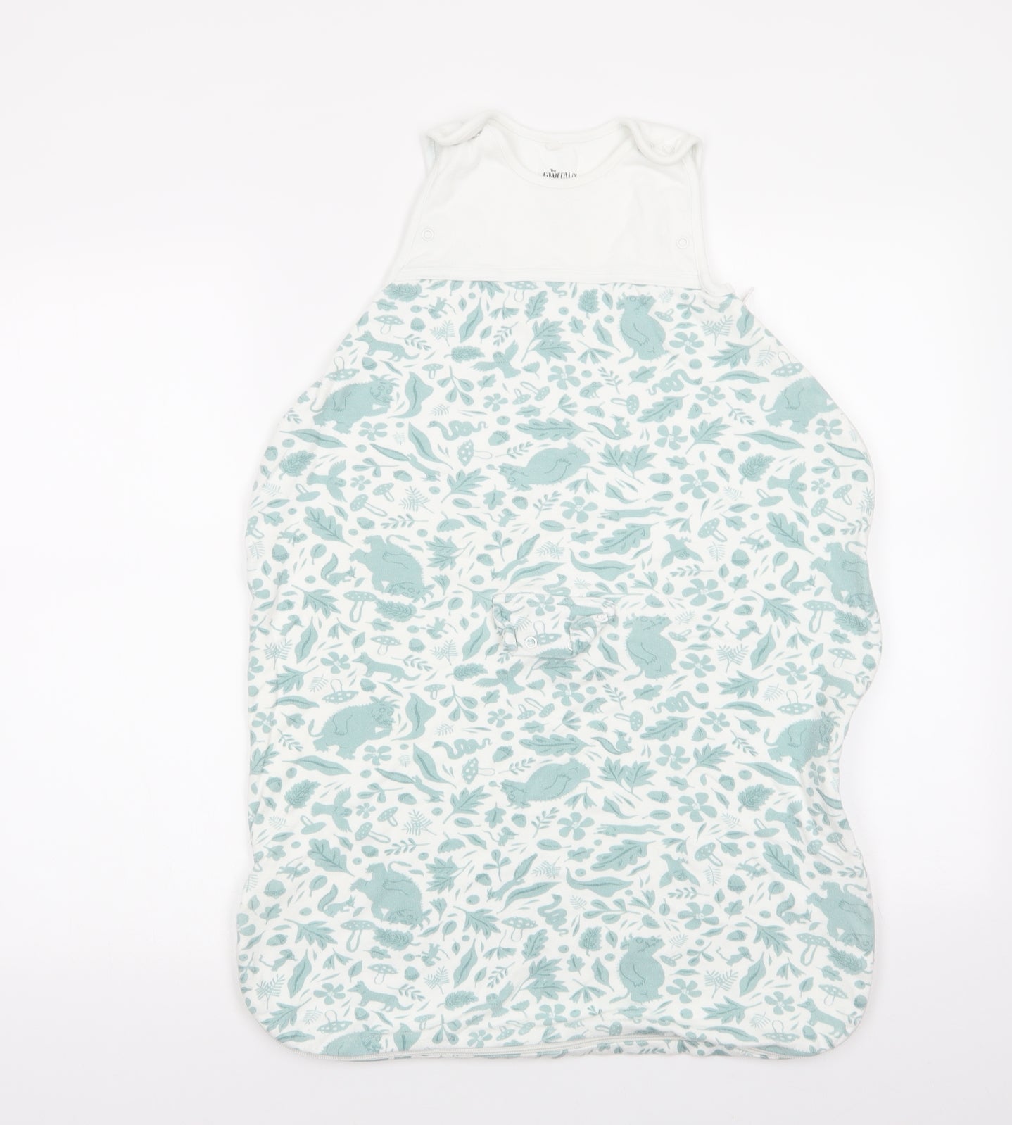Mori Baby Green Floral Cotton Babygrow One-Piece Size 18-24 Months  Zip