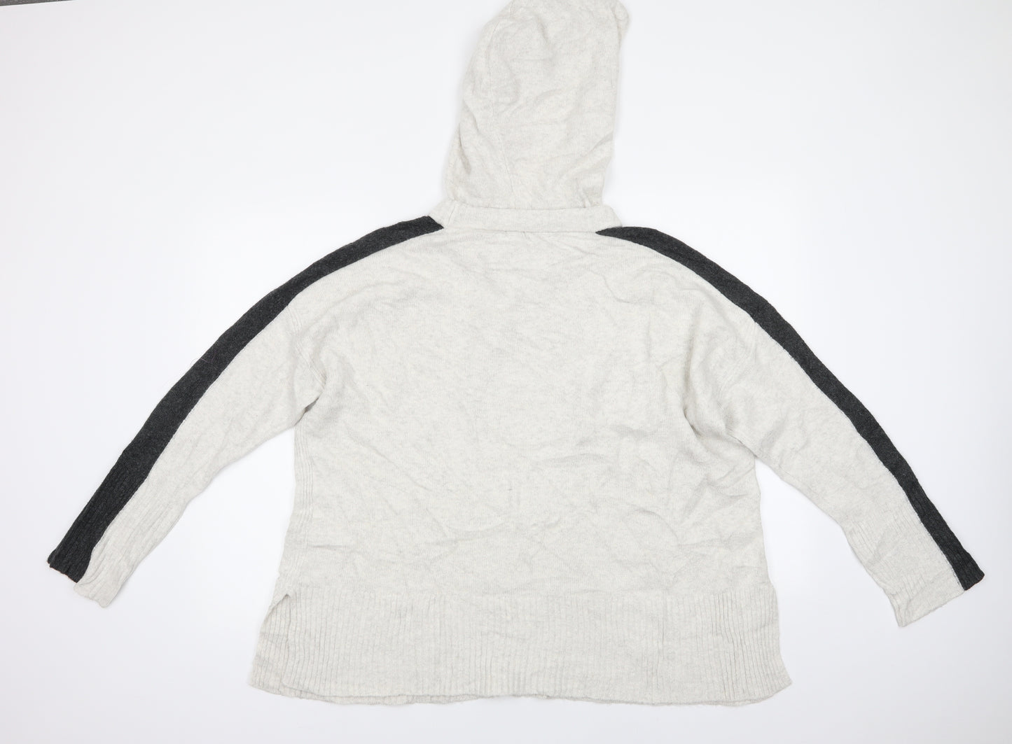 River Island Womens Beige High Neck  Acrylic Pullover Jumper Size M