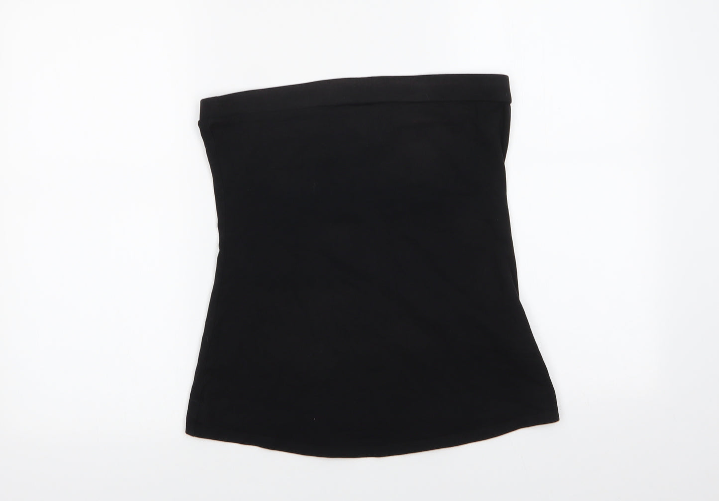 South Womens Black  Cotton Basic Blouse Size 12 Off the Shoulder