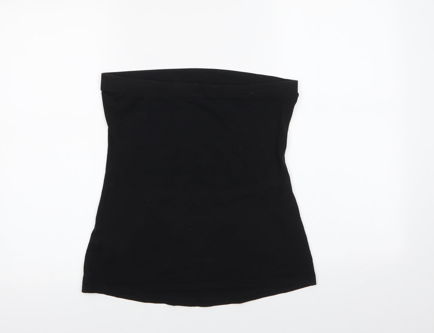 South Womens Black  Cotton Basic Blouse Size 12 Off the Shoulder