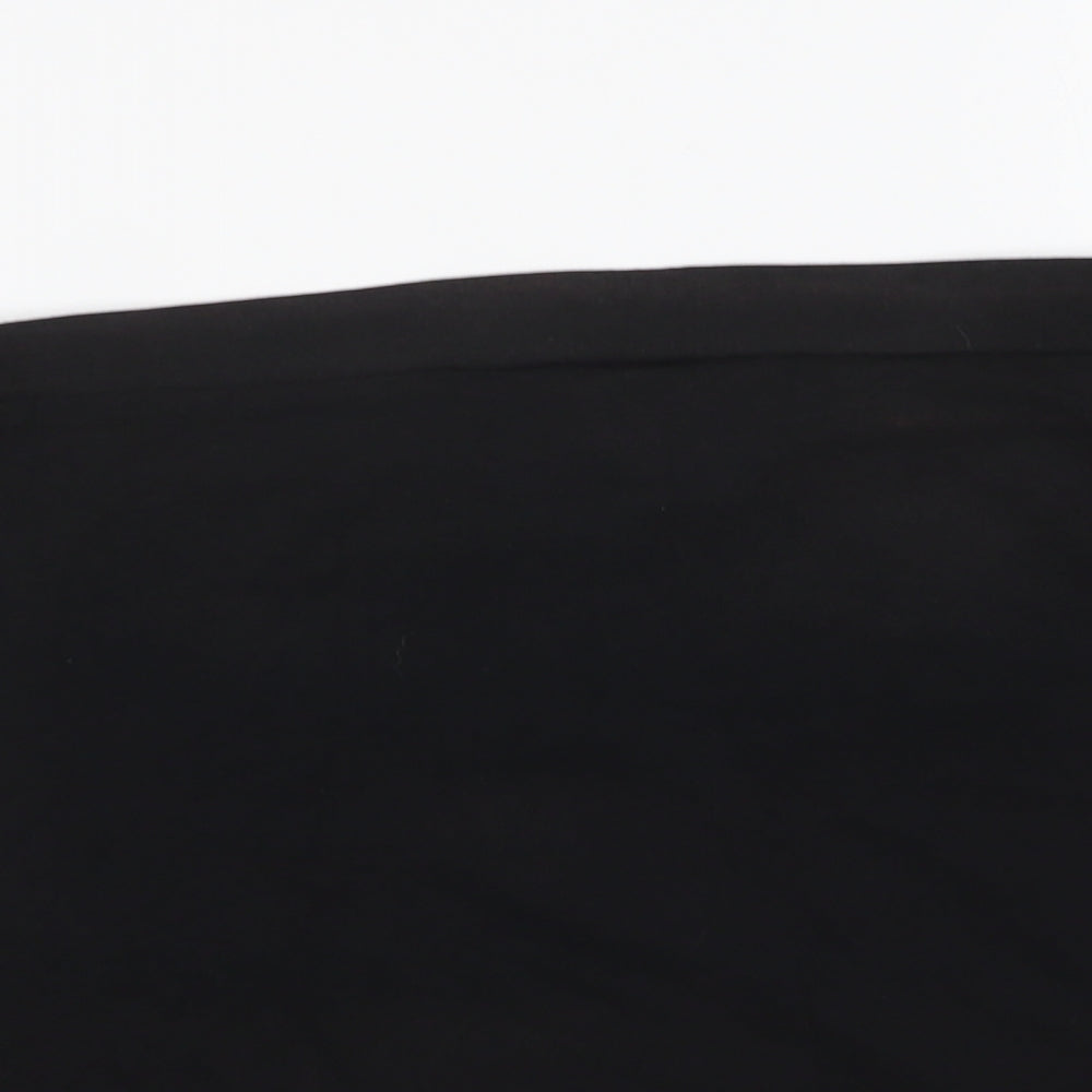South Womens Black  Cotton Basic Blouse Size 12 Off the Shoulder