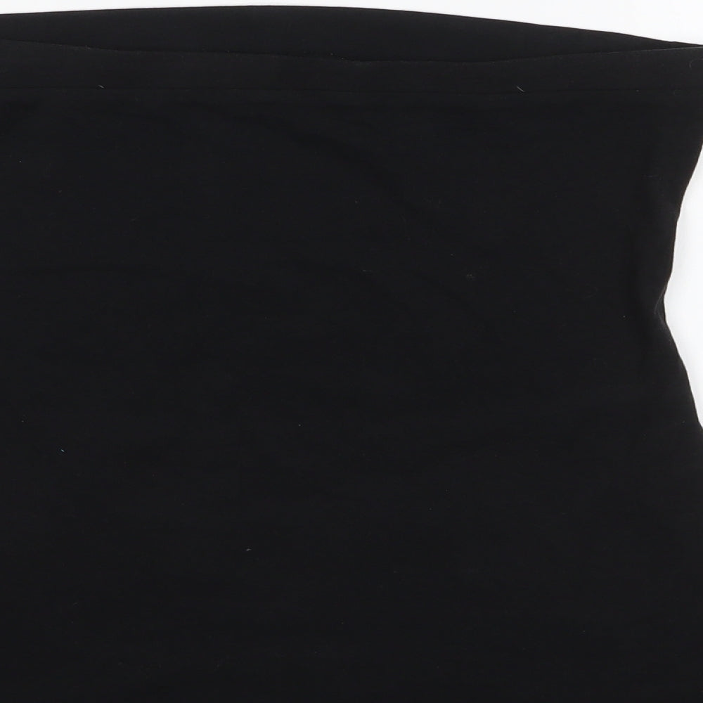 South Womens Black  Cotton Basic Blouse Size 12 Off the Shoulder