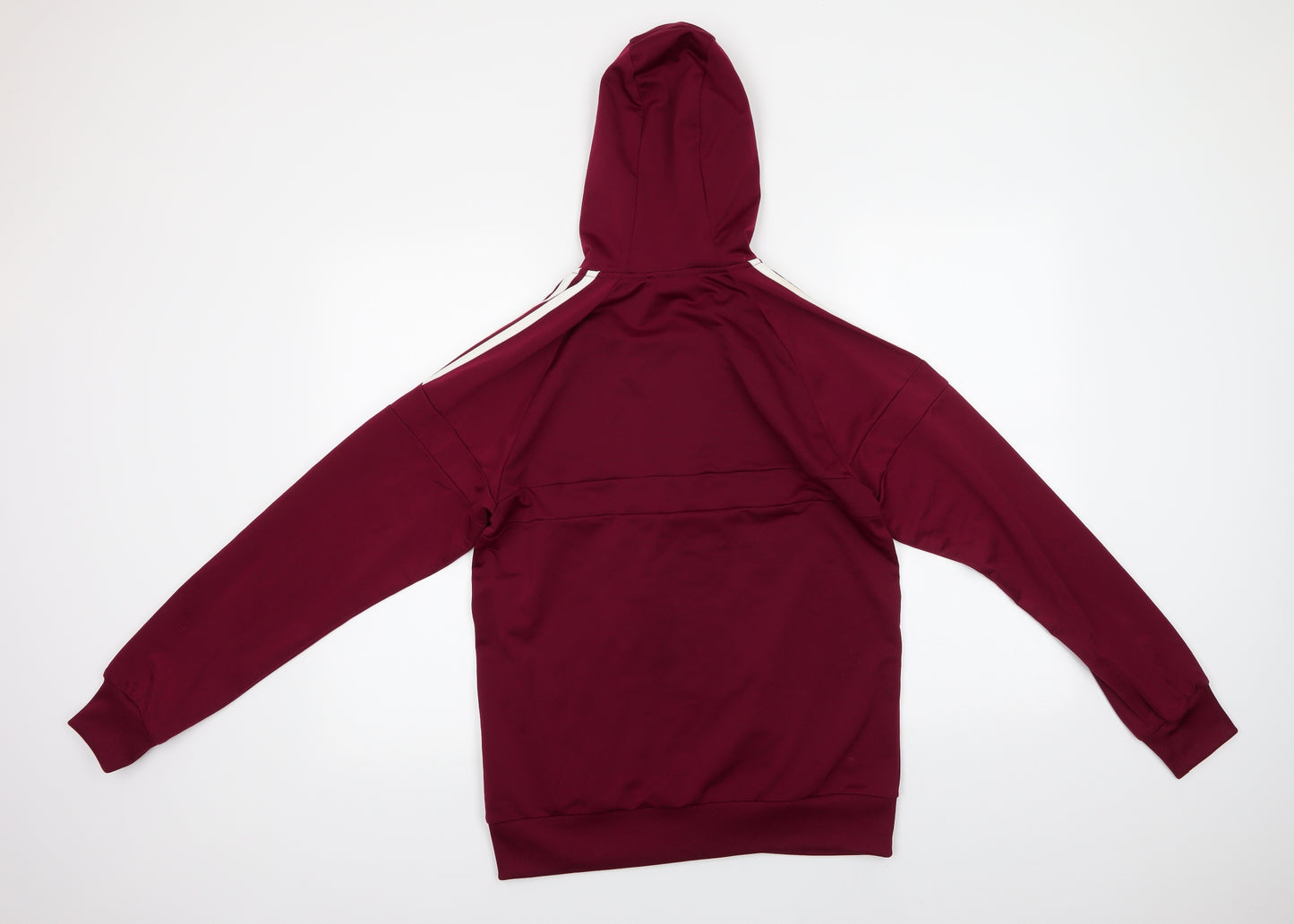 adidas Mens Purple  Polyester Full Zip Hoodie Size S