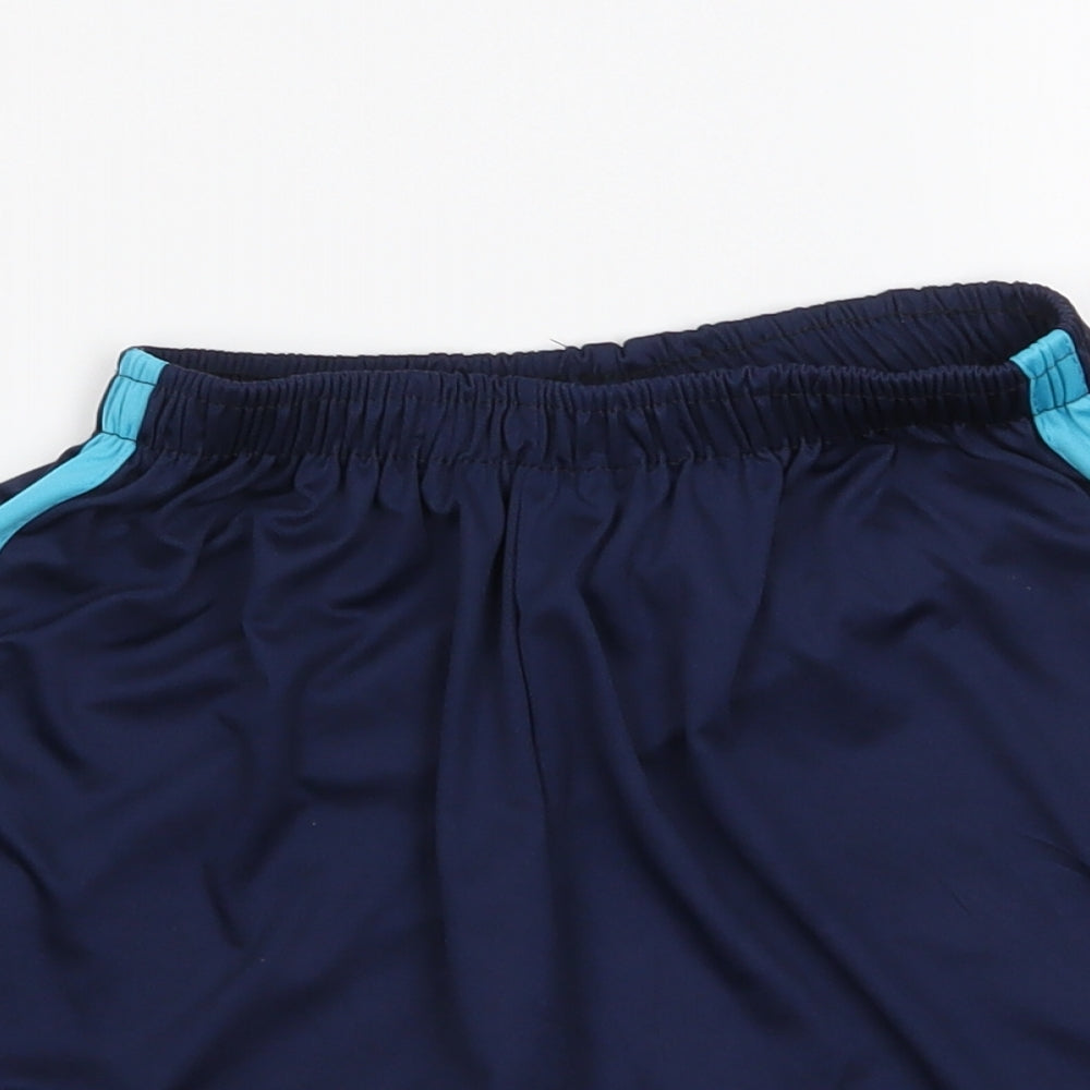 Nike  Boys Blue  Polyester Sweat Shorts Size 11-12 Years  Regular  - Manchester City