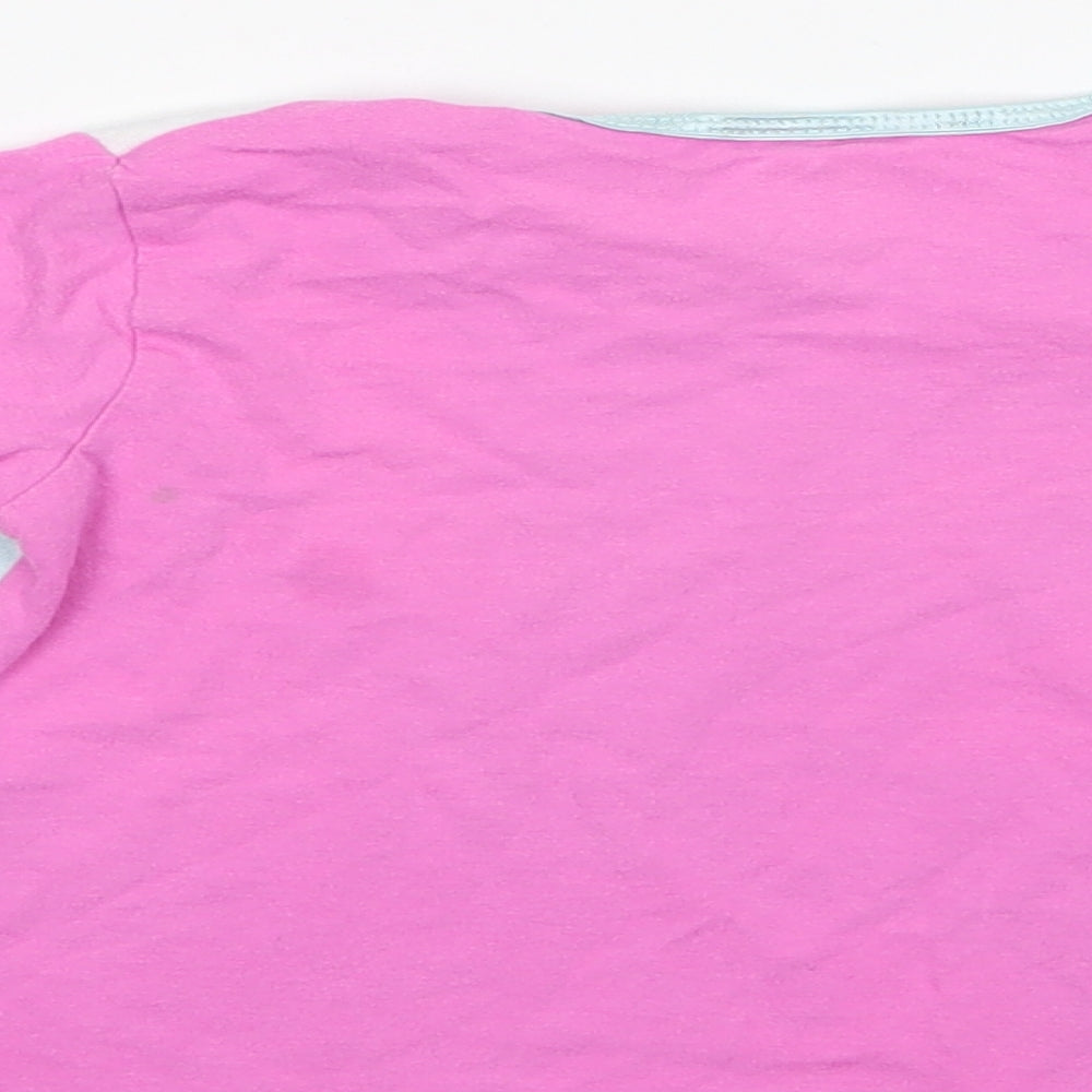 Preworn Baby Pink  Cotton Basic T-Shirt Size 18-24 Months Crew Neck  - Dumbo