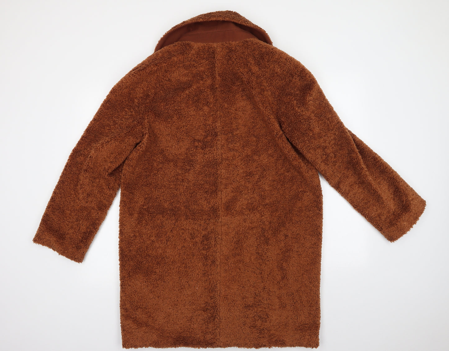 Warehouse Womens Brown   Overcoat Coat Size 12  Button