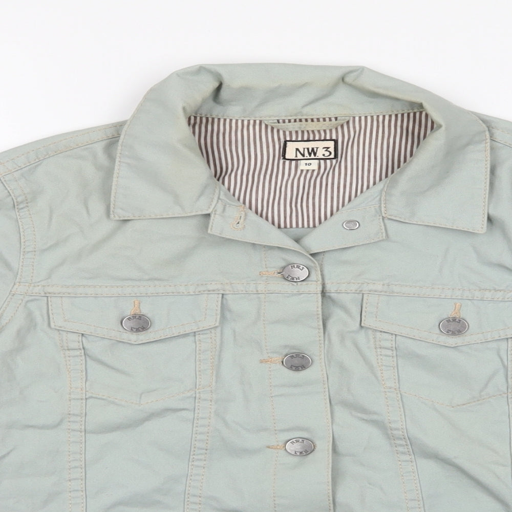 N.W.3 Womens Green   Jacket  Size 10  Button
