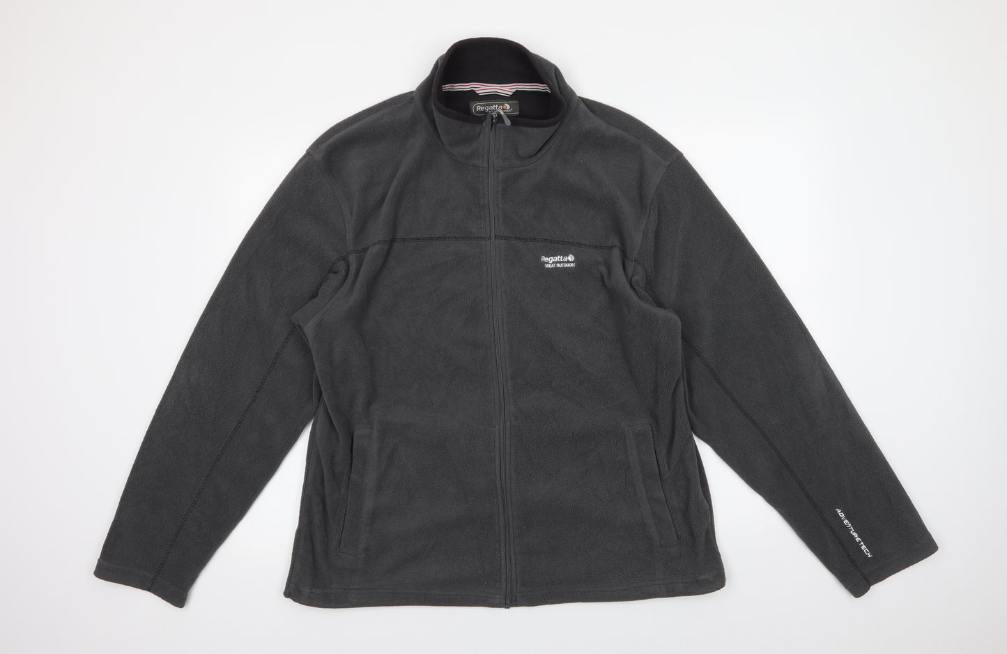 Regatta Mens Grey  Polyester Full Zip Sweatshirt Size XL