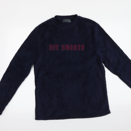 Primark Mens Blue  Polyester  Pyjama Top Size S   - Snooze