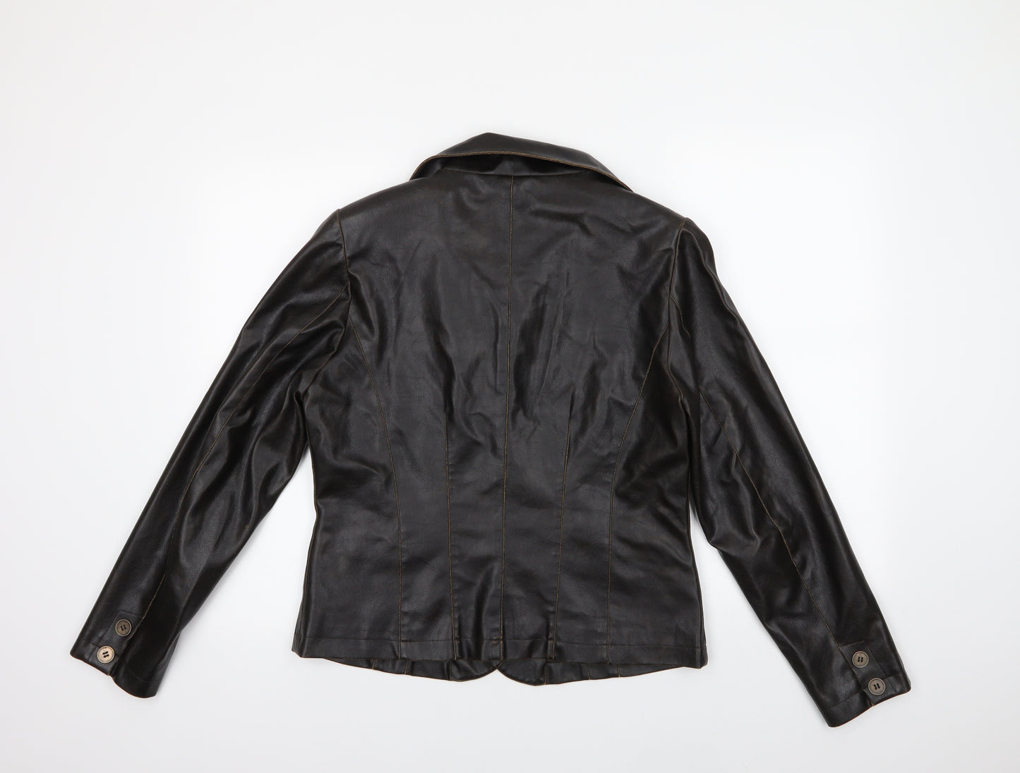 Editions Womens Brown   Jacket  Size L  Button