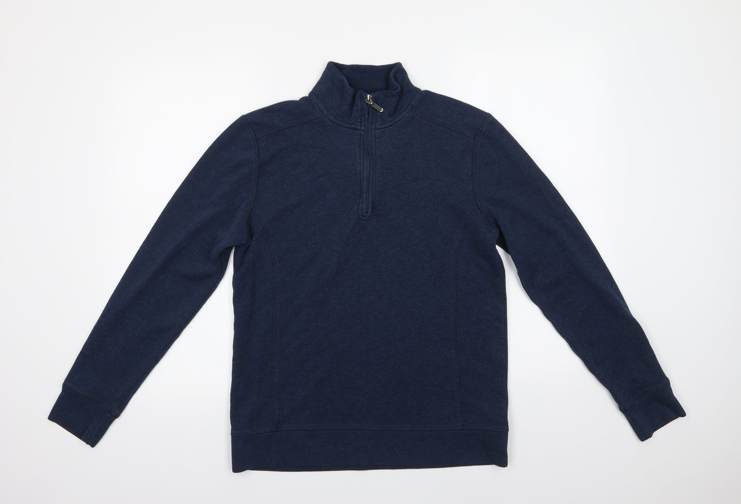 Matalan  Mens Blue  Polyester Henley Sweatshirt Size S