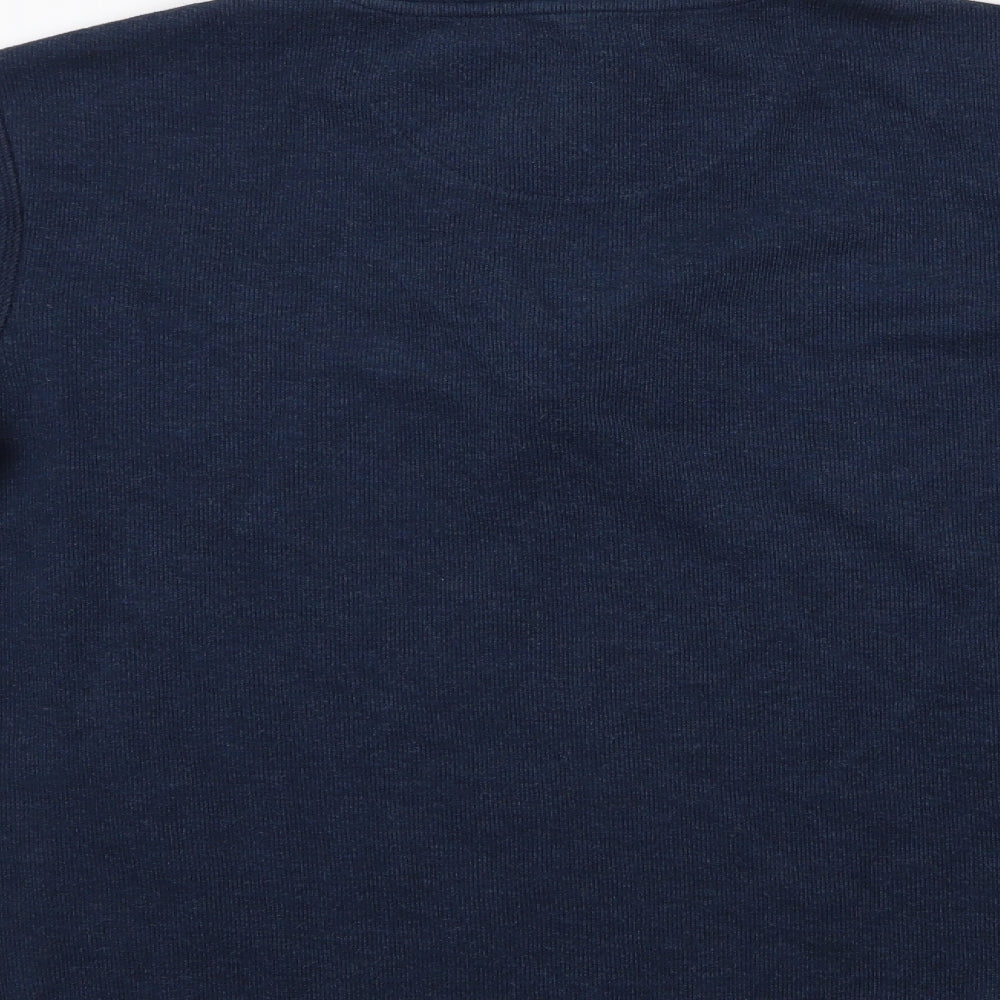 Matalan  Mens Blue  Polyester Henley Sweatshirt Size S