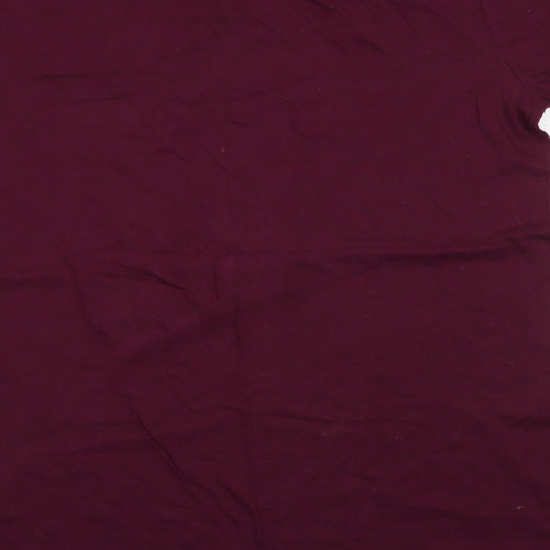 Primark Mens Purple  Cotton  T-Shirt Size L Crew Neck  - Harry Potter