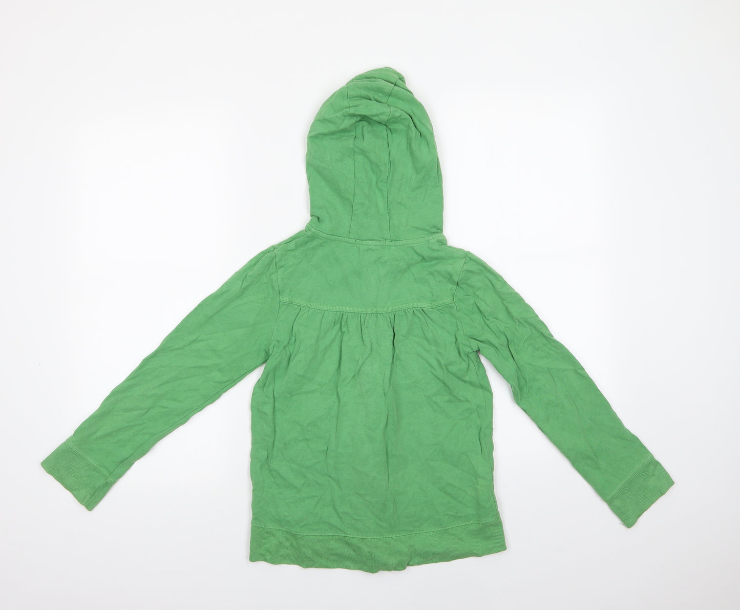 George Girls Green  Cotton Full Zip Hoodie Size 11-12 Years  Zip