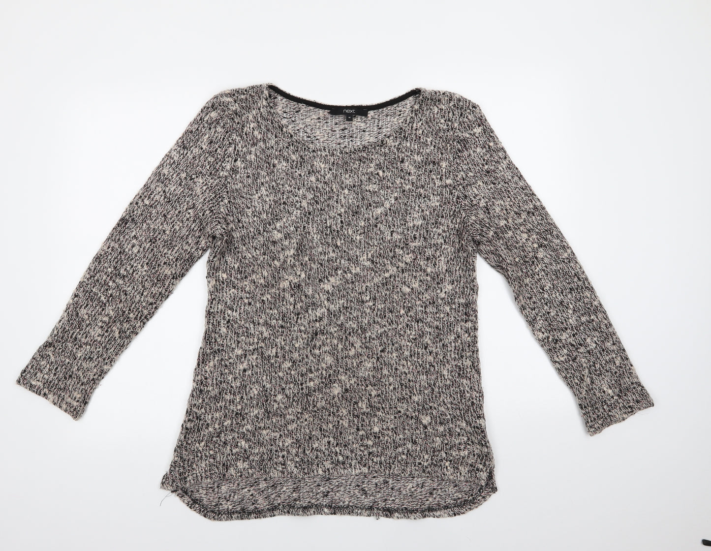 NEXT Womens Grey Round Neck  Acrylic Pullover Jumper Size 16