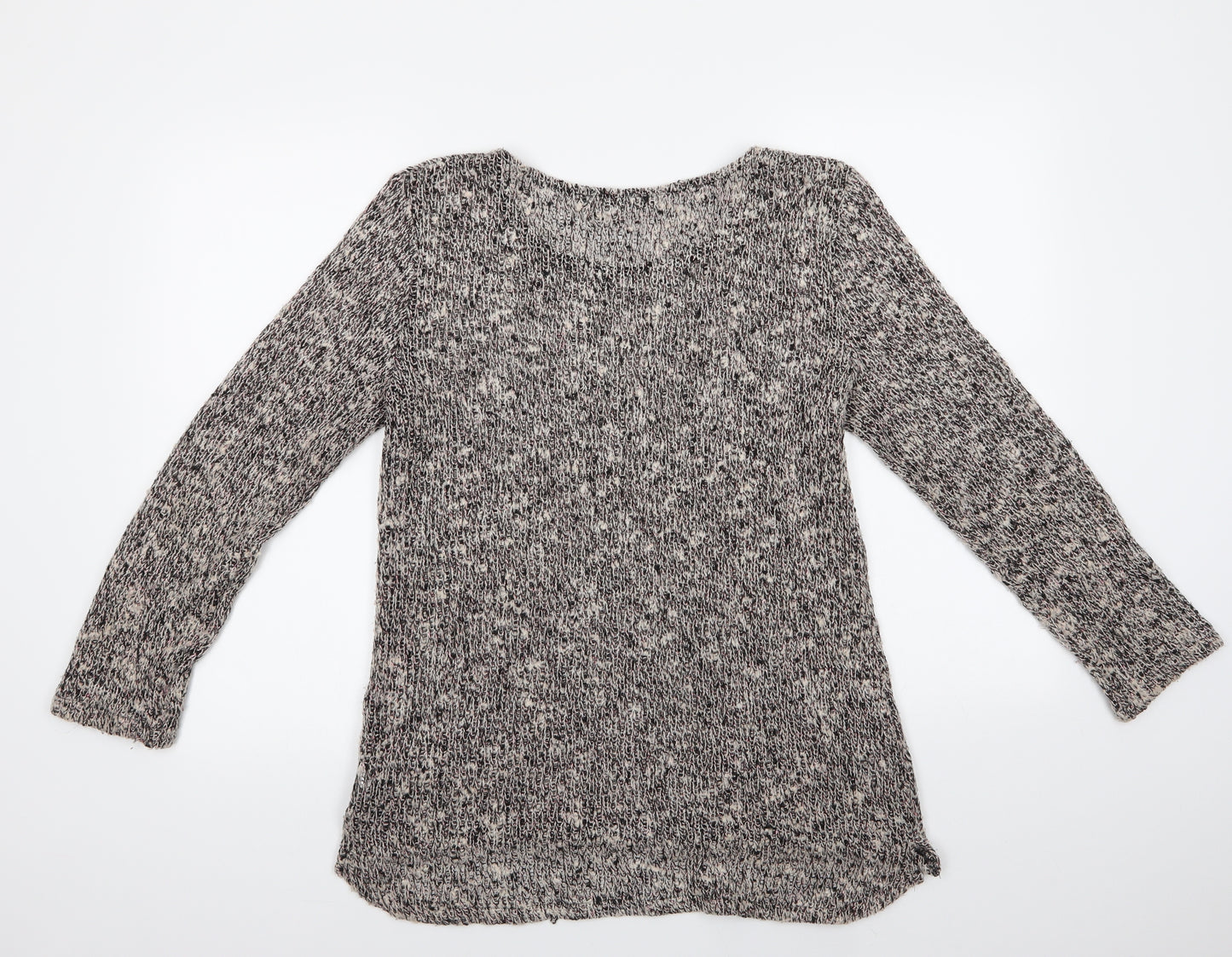 NEXT Womens Grey Round Neck  Acrylic Pullover Jumper Size 16