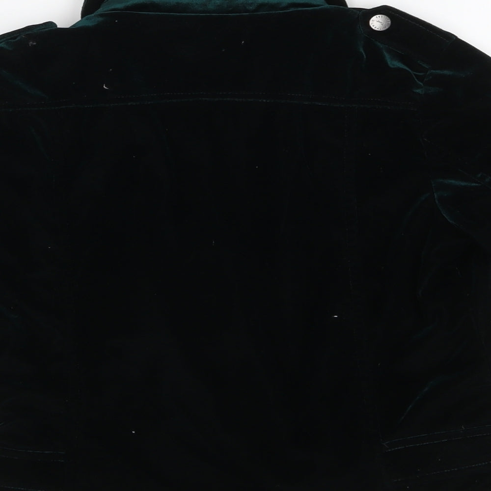 NEXT Girls Green   Biker Jacket Size 9 Years  Zip