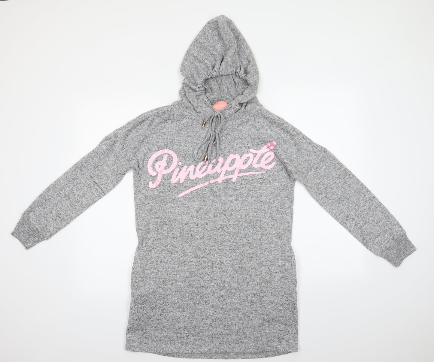 Primark Womens Grey  Polyester Pullover Hoodie Size XS   - Pineapple Dance