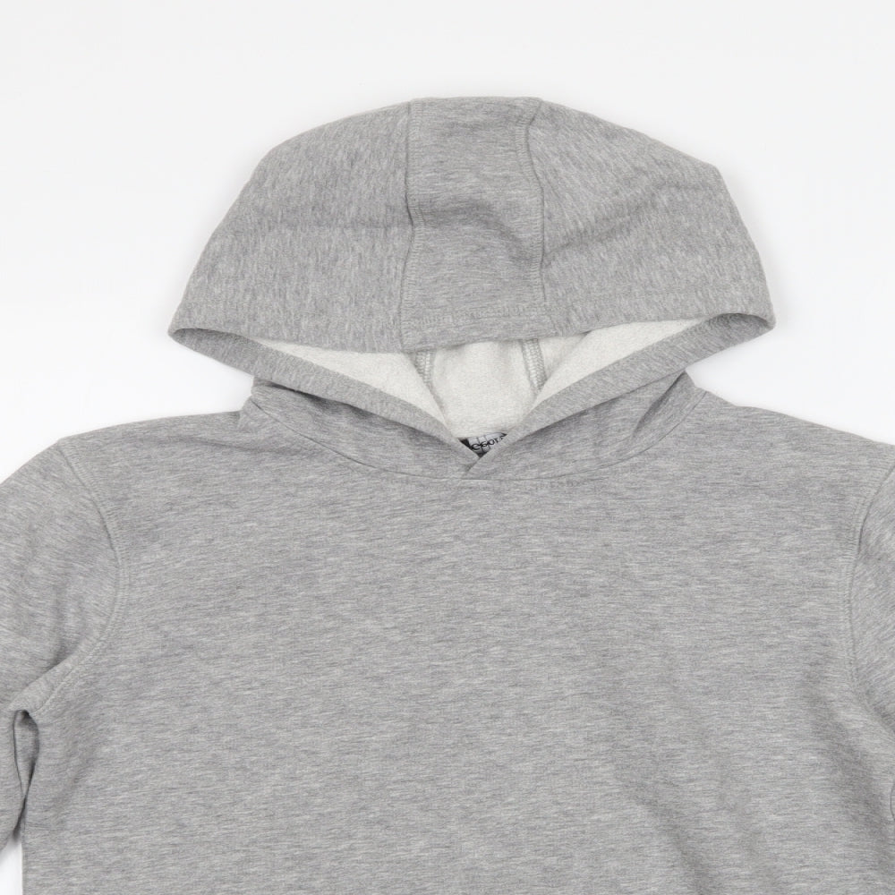 George Girls Grey  Cotton Pullover Hoodie Size 12-13 Years