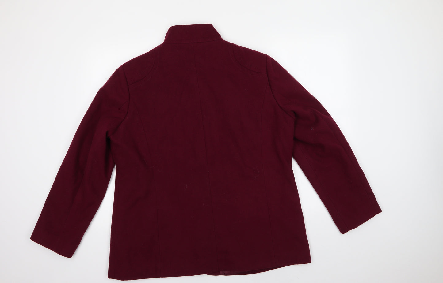 Northmoor Womens Purple   Pea Coat Coat Size 18  Button