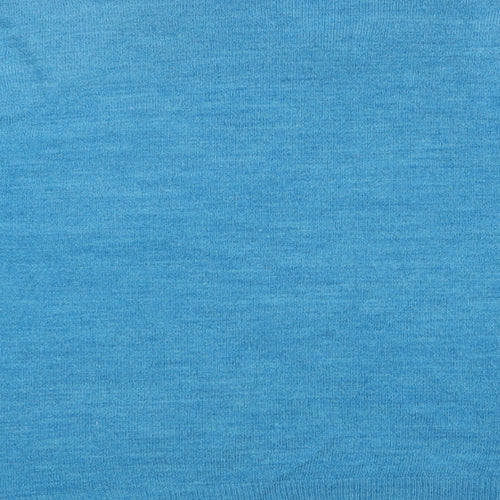 M&S Mens Blue V-Neck  Acrylic Pullover Jumper Size M