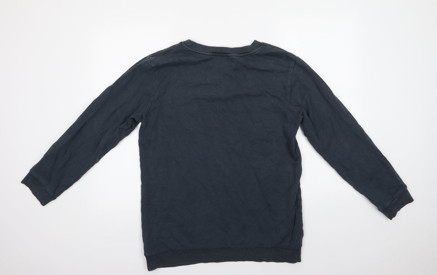 Topshop Womens Blue  Cotton Pullover Sweatshirt Size 10