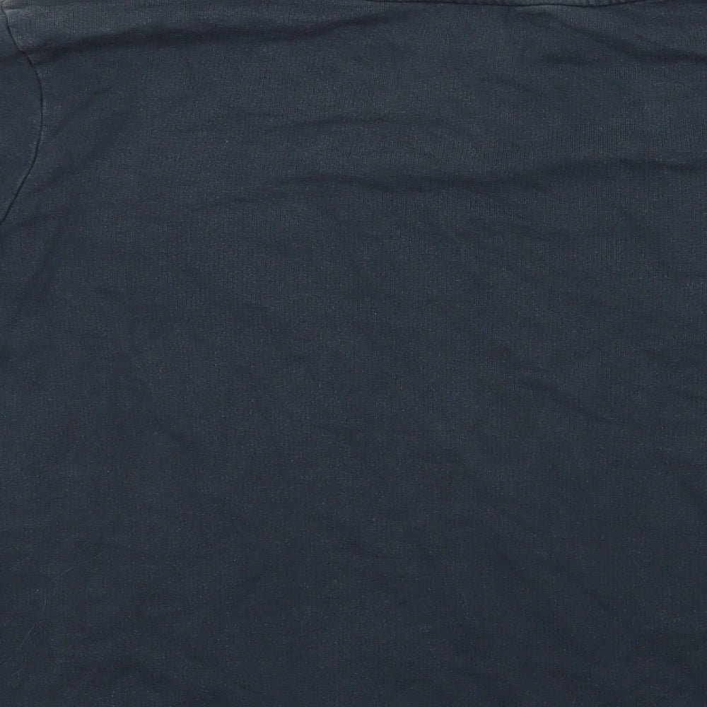 Topshop Womens Blue  Cotton Pullover Sweatshirt Size 10