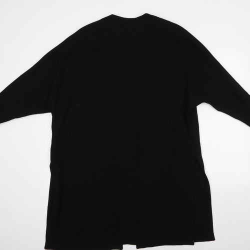 Preworn Womens Black   Overcoat Blazer Size 14  Button