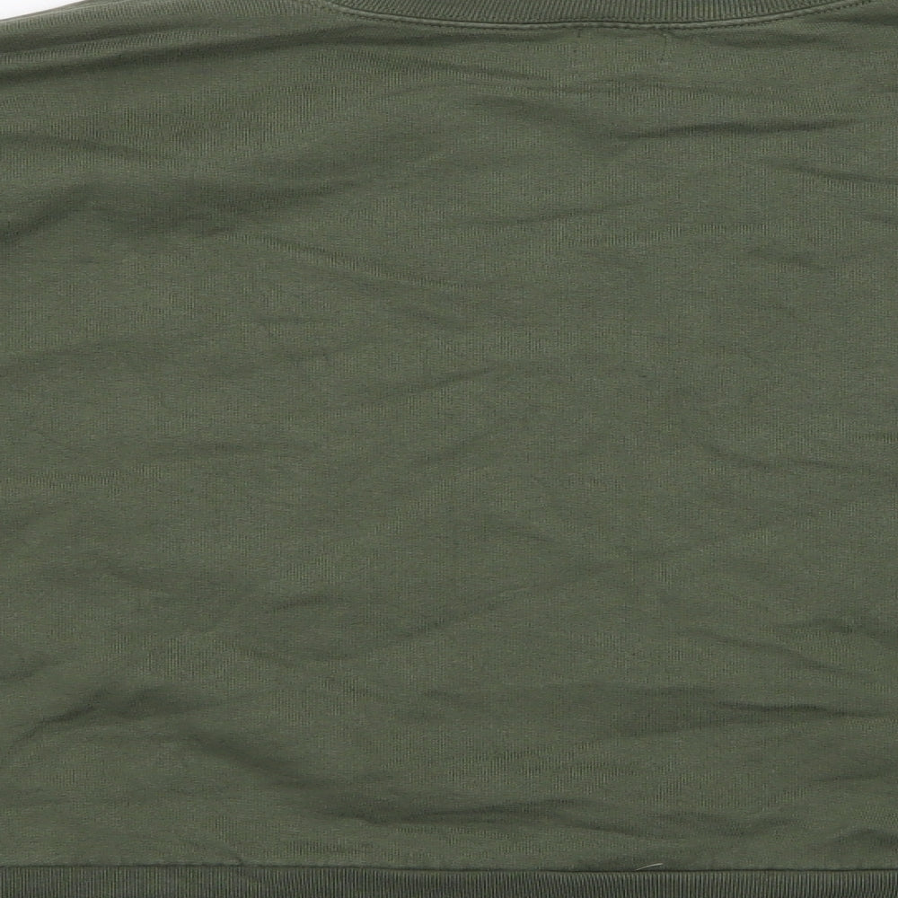John Lewis Womens Green  Cotton Pullover Sweatshirt Size M