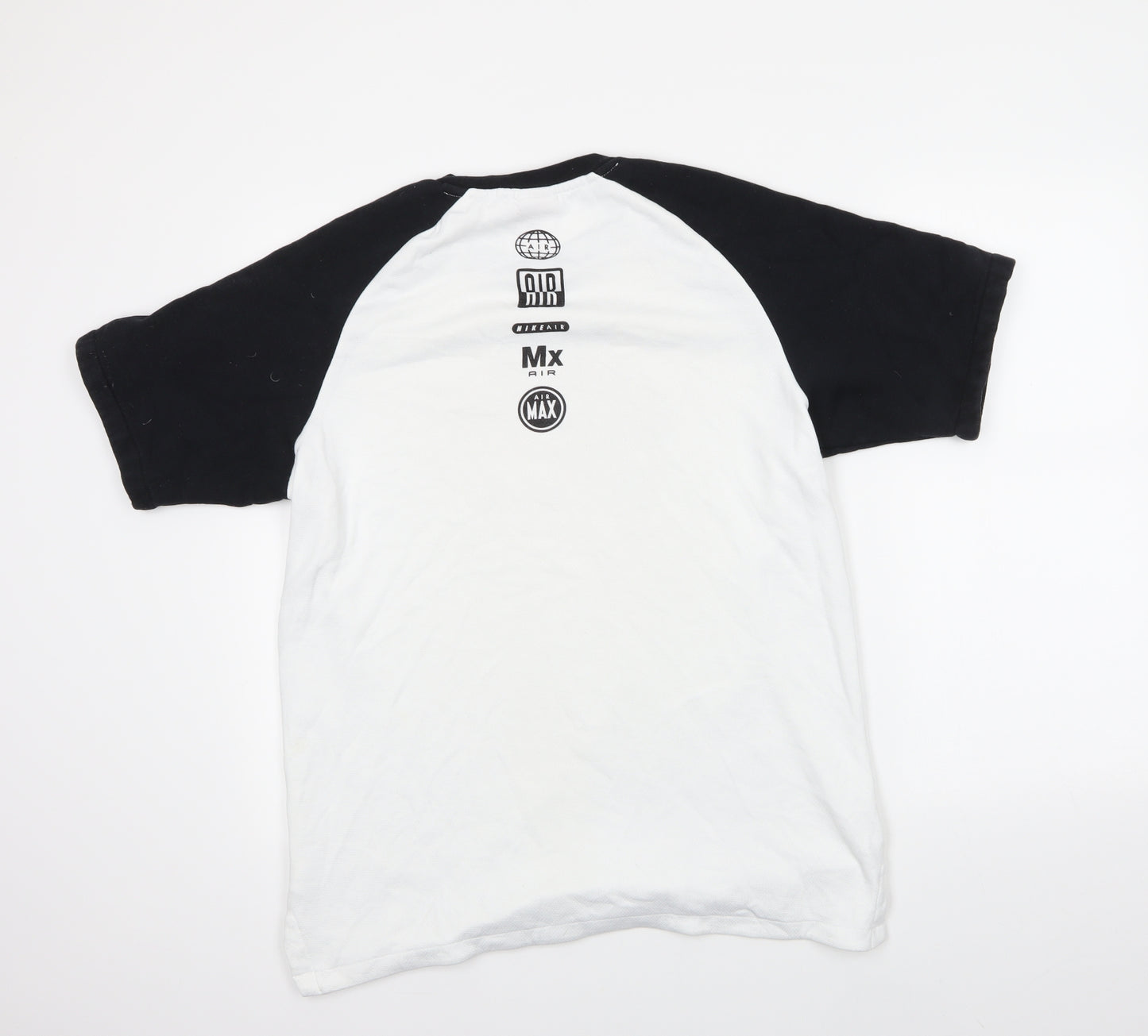 Nike Mens White  Cotton Pullover Sweatshirt Size M