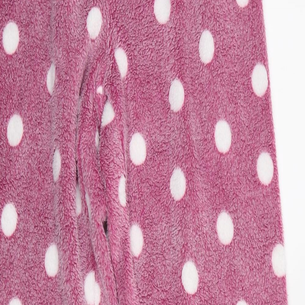Primark Womens Pink Polka Dot Polyester  Pyjama Pants Size M