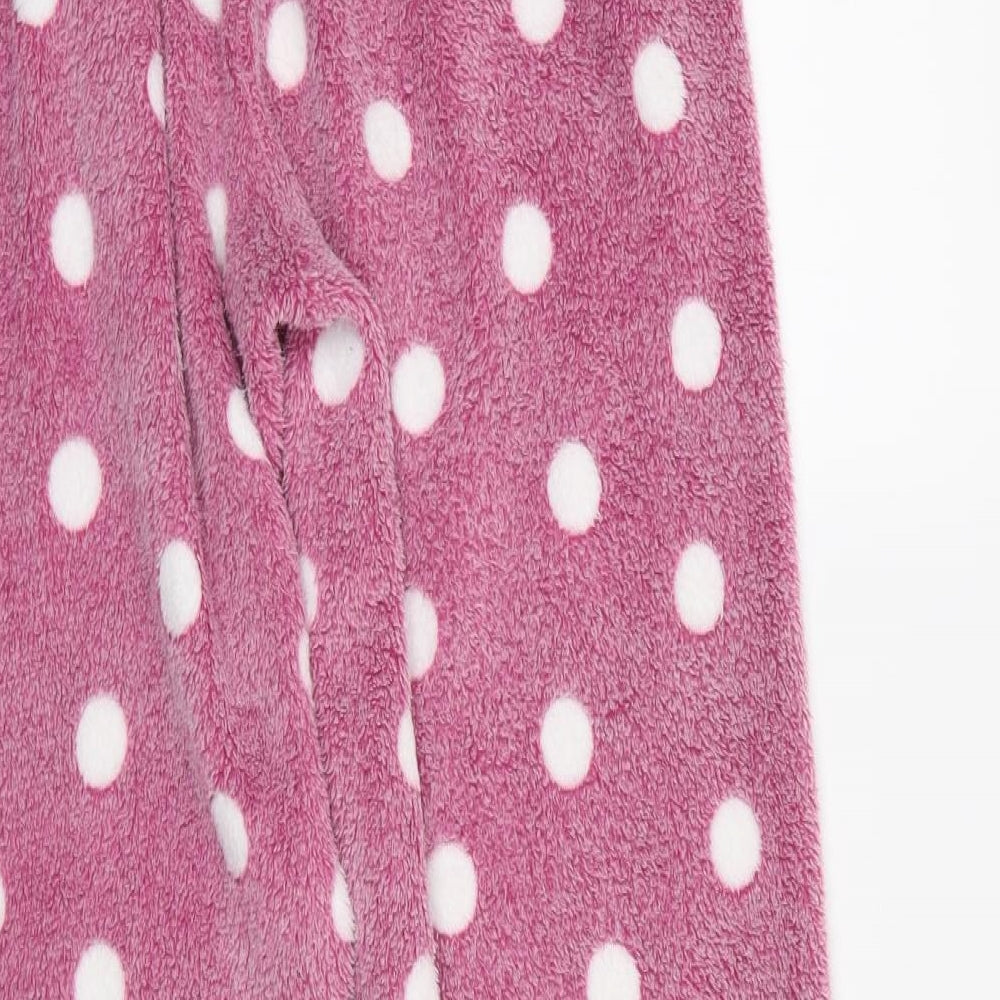 Primark Womens Pink Polka Dot Polyester  Pyjama Pants Size M