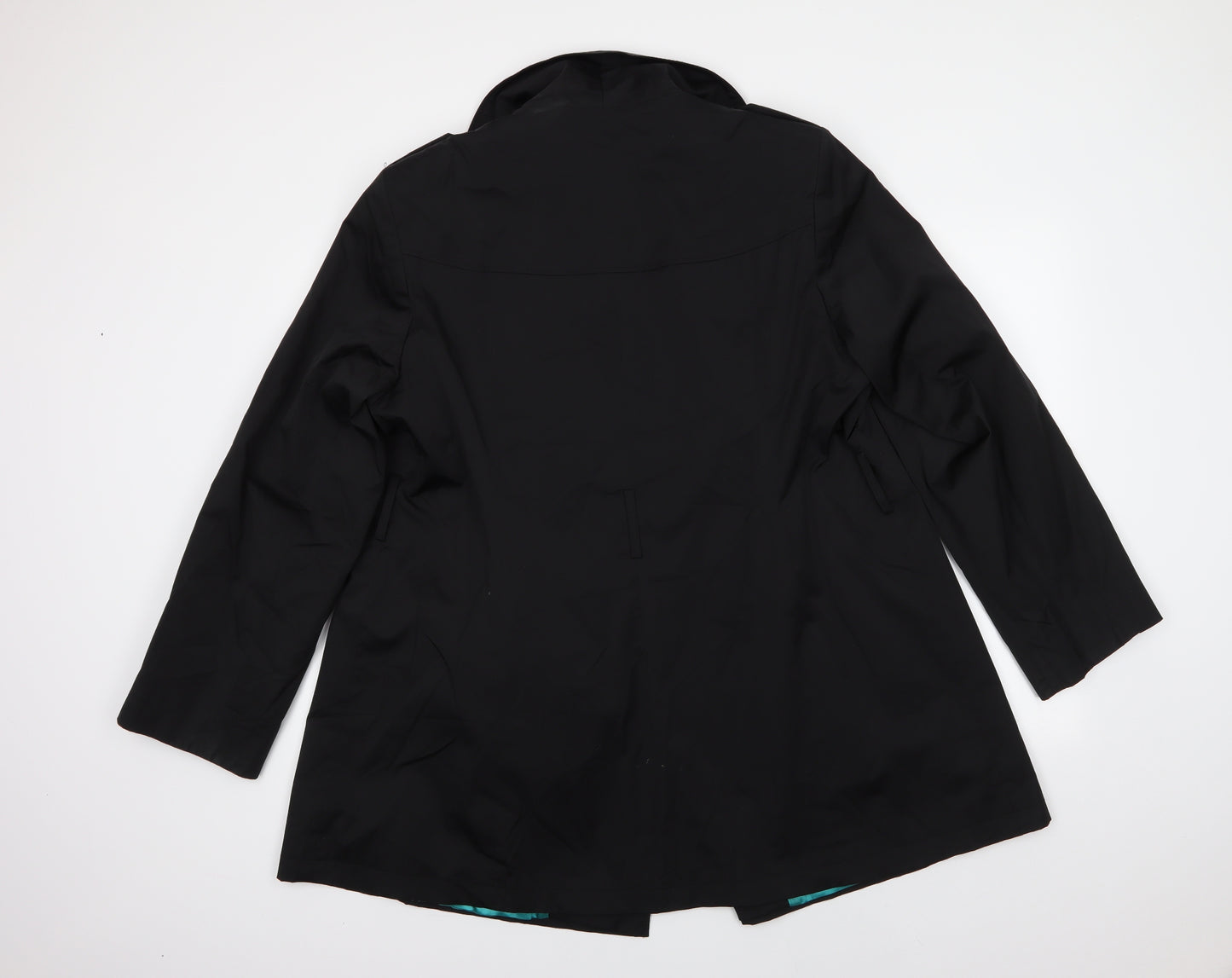 Evans Womens Black   Pea Coat Coat Size 22  Button