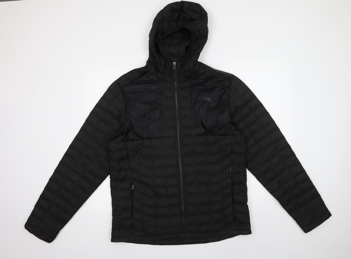 Thee North Face Mens Black   Windbreaker Coat Size L  Zip